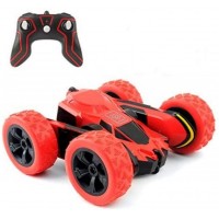 Amicool - Juguete para carro de acrobacias  a control remoto, 4 WD 2.4 GHz, vehículo giratorio de doble cara, 360 Grados Sin Baterías