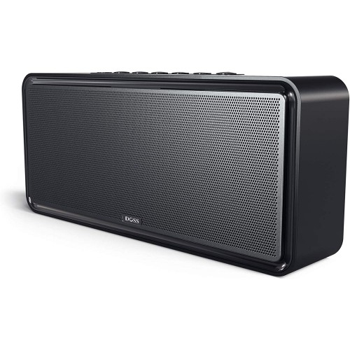 DOSS SoundBox XL altavoces inalámbricos, doble conductor con subwoofer de 12W, sonido HD de 20W, bajo resonante, larga duración de la batería