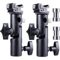 Soporte de montaje para cámara Speedlite Soporte de flash, montaje para paraguas, zapata compatible con Nikon Pentax Olympus