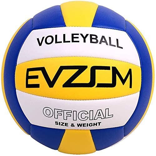 EVZOM Balón Voleibol de playa súper suave, tamaño oficial 5 para exteriores, interiores, piscinas, gimnasios, equipos de voleibol de alta calidad