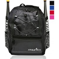 Athletico - Mochila de béisbol para jóvenes, para béisbol, baloncesto y equipo de béisbol y equipo de béisbol