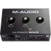 M-Audio M-Track Solo. Interfaz de audio USB para grabación, transmisión y podcasting con entradas XLR, línea y DI software incluido