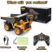 Kolegend Camión volquete de control remoto, vehículos de construcción, camiones, juguetes con batería recargable