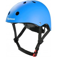Adyohemt Casco para niños, ajustable,  2 a 8 años de edad, casco de seguridad , para ciclismo, monopatín, scooter. Talla S - Azul