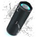 HEYSONG Altavoz Bluetooth portátil, altavoces inalámbricos impermeables para exteriores con luz LED, graves mejorados, flotación IPX7