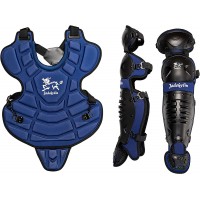 Jadekylin Equipo de captura catcher de béisbol de 14 pulgadas para jóvenes de 9 a 12 años Azul