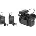 Micrófono inalámbrico Lavalier 2.4G Vlog para cámara DSLR Smartphone, nuevo sistema de micrófono de solapa BOYA