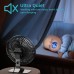 Svinkal Ventilador de escritorio USB, ventilador de mesa de escritorio ultra silencioso de 6 pulgadas, ajuste de 90, alimentado por USB.