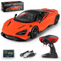 MIEBELY McLaren 765LT RC carro control remoto, 2,4 GHz con anillo de dirección desmontable.