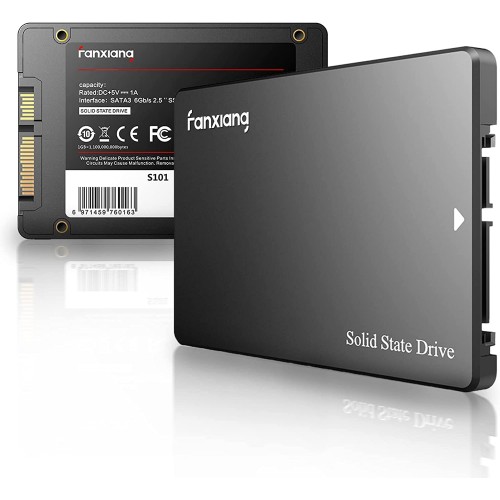 Fanxiang S101 512GB SSD SATA III 6Gb-s 2.5 unidad interna de estado sólido, velocidad de lectura de hasta 550MB-s