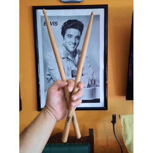 Baquetas para Bateria Marca Guitar Center Nro 5B Punta de Madera