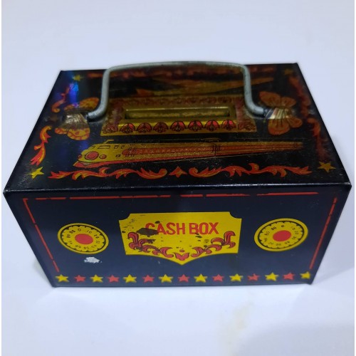 Alcancía de Lata Cofre Pirata años 70s