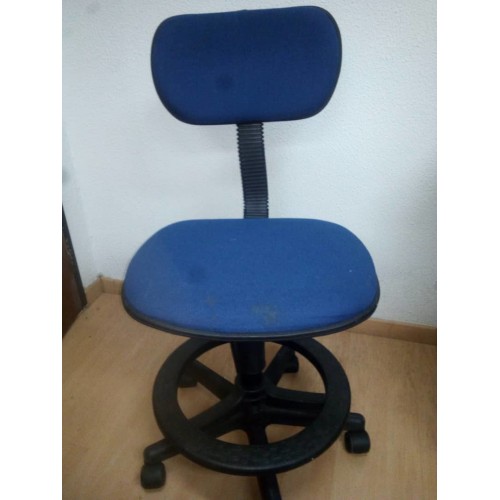 Silla Cajero Barra Alta Buenas Condiciones Azul