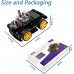 Kit Coche 4WD Freenove (Compatible con Arduino IDE), Seguimiento de Línea, Evitación de Obstáculos, Sensor Ultrasónico, Control Inalámbrico Motor Servo