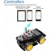 Kit Coche 4WD Freenove (Compatible con Arduino IDE), Seguimiento de Línea, Evitación de Obstáculos, Sensor Ultrasónico, Control Inalámbrico Motor Servo