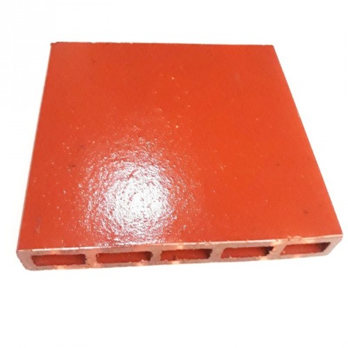 Caico Tablon 25x25 Liso Rojo x Mtrs