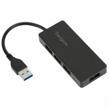 Hub USB 3.0 Targus 4 Puertos Multiplicador Alta Velocidad Negro PC Mac