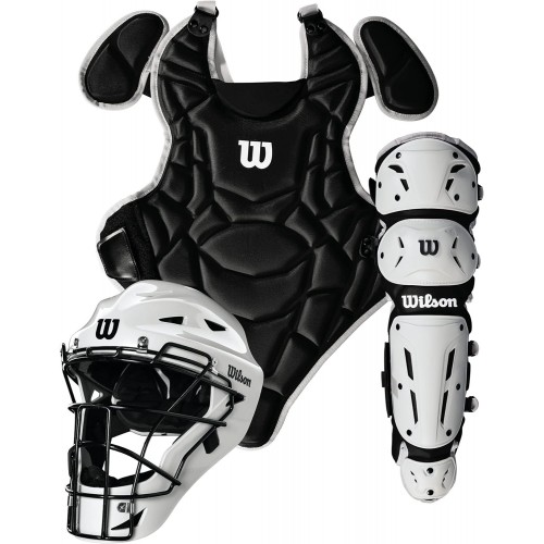 Wilson EZ Gear 2.0 Catcher Kit Gear de 5 a 7 años Negro y Blanco