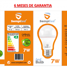 Bombillos Led Sempiled 7w x 9 Unidades 6 Meses De Garantia