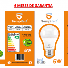 Bombillos Sempiled Led 5w Precio Al Mayor 6 Meses De Garantía