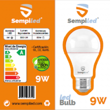 Bombillos Sempiled Led 9w Precio Al Mayor 6 Con Garantía 50 unidades