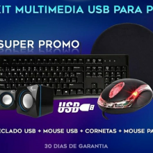Combo Teclado Mouse Bocinas