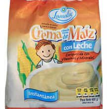 Crema de Maíz con Leche Instantánea Lumalac 400g