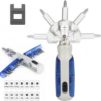 Juego de Destornillador,  14 en 1, juego de destornilladores de trinquete m...