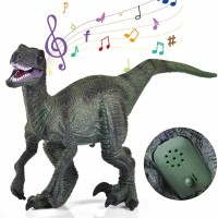 Jurassic World - Figura de velociraptor de juguete, pequeñas figuras de din...