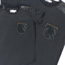 PROMOCION Padre e Hijo Franela con Detalles en Cuero  Base de Algodon Talla...