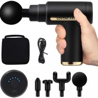 Pistola de masaje de percusión, mini pistola de masaje de tejido profundo p...