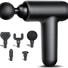 Pistola de masaje muscular portátil recargable por USB, súper silenciosa, p...