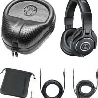 Audio-Technica ATH-M40x Audífonos de monitor para estudio profesional + est...