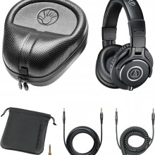 Audio-Technica ATH-M40x Audífonos de monitor para estudio profesional + est...