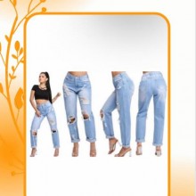 Pantalones jeans de dama, confeccionés los delfines