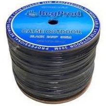 UTP300EX Cable Utp Cat 5E - 305 Mts - Bobina  Exterior Negro