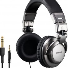 Gemini Sound DJX-500 - Audífonos profesionales con cable sobre la oreja con...