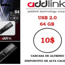Pendrive Addlink 64 Gb U15 Usb 2.0