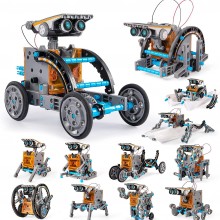 Kit de robot solar de ciencia 12 en 1 para niños, STEM educativo DIY con en...