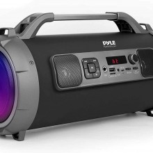 Altavoz inalámbrico portátil Bluetooth Boombox Pyle - Recargable de 500 W c...