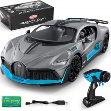 MIEBELY Bugatti - Carro de control remoto a escala 1.16 para niños y adulto...