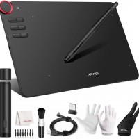 XPPEN DECO 03 - Tableta gráfica con presión 8192 nivel sin batería, perilla...