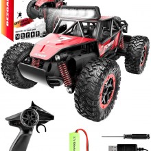 Bezgar 17S - Carro a control remoto de juguete escala 1.20, tracción a 2 ru...