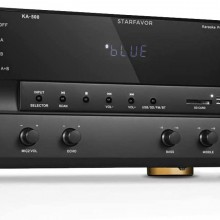 Starfavor KA-500 amplificador doméstico de 6 canales, karaoke de 500 W,  Bl...