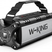 Altavoz Bluetooth, W-KING de 50 W, potente altavoz Bluetooth IPX6, impermea...