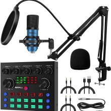 Paquete de micrófono de condensador, REMALL BM-800 kit de micrófono de podc...