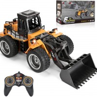 Kolegend Camión de juguete niveladora de control remoto, escala 1.18 RC Met...