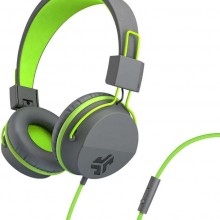 JLab Auriculares de neón de audio con plumas para la oreja, piel ecológica ...