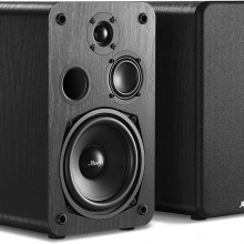 Moukey Altavoces pasivos para estantería, potencia máxima de 2 x 55 W, alta...