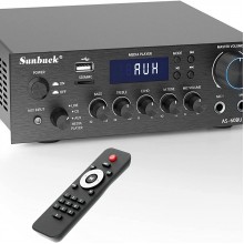 Sunbuck Bluetooth 5.0 Mini Hi-Fi Clase D Amplificador estéreo integrado par...